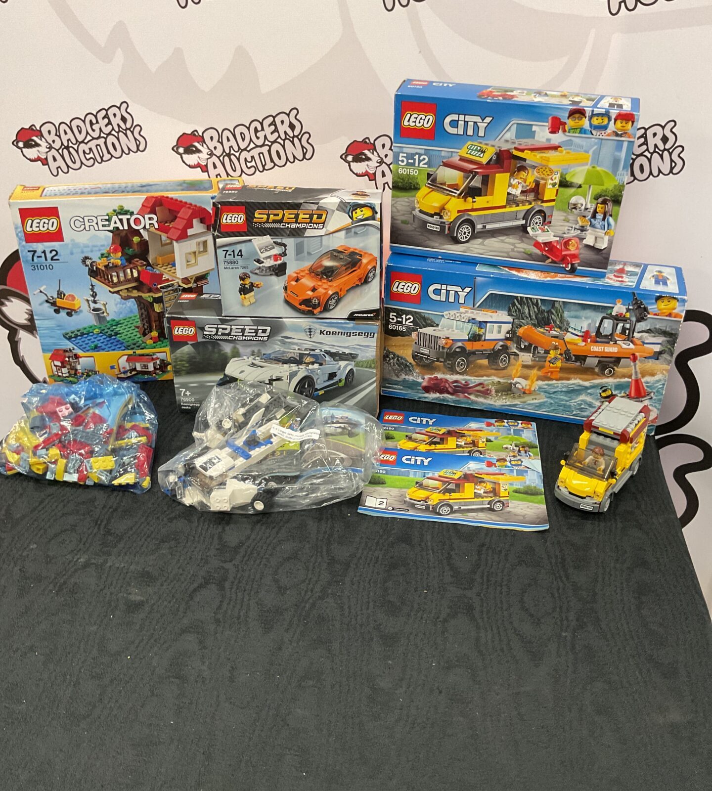 Selection of mixed boxed lego sets inc lego city (all boxes have contents)