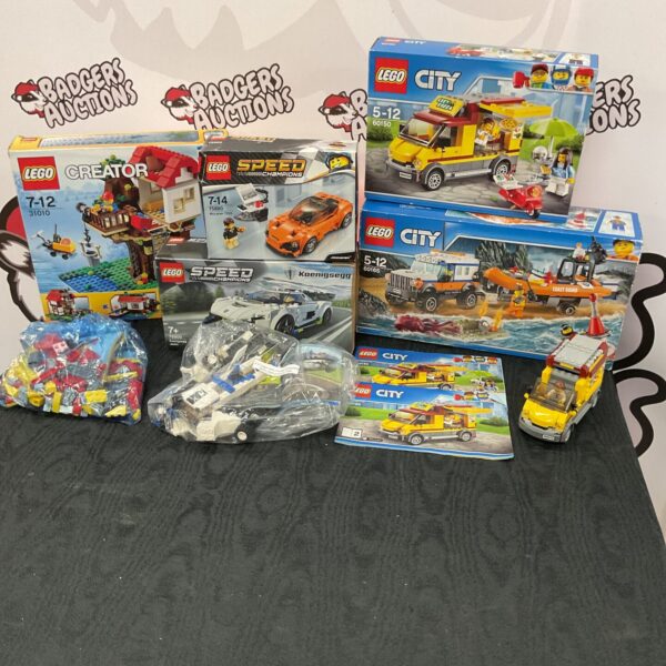 Selection of mixed boxed lego sets inc lego city (all boxes have contents)