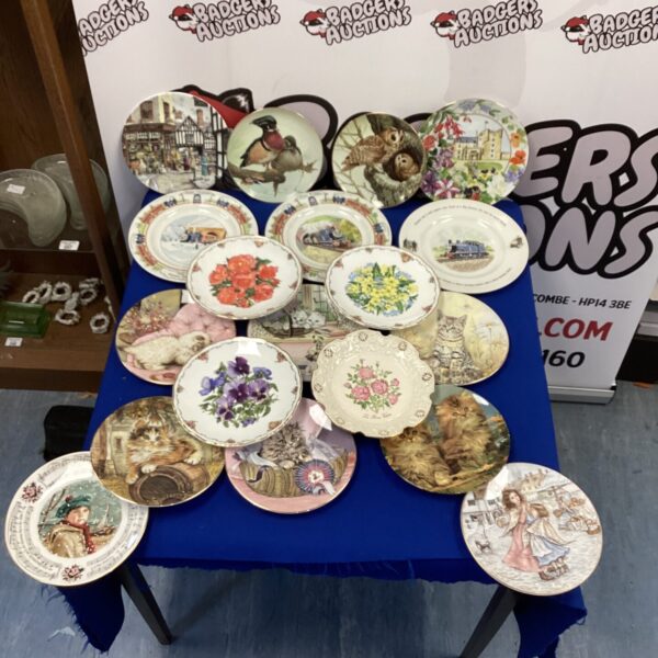 Large collection of Wall hanging Wedgewood and other plates