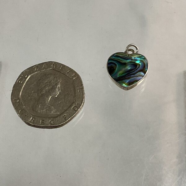 silver abalone pendant