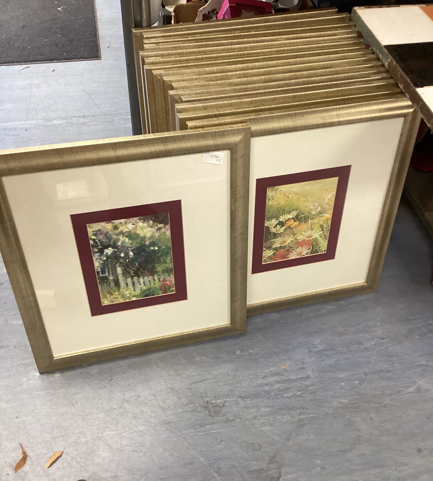 Quantity of framed floral Prints