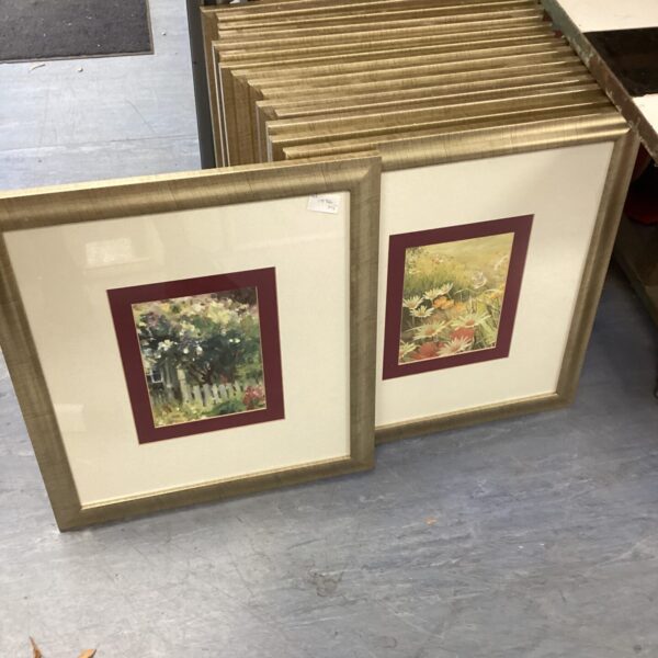 Quantity of framed floral Prints