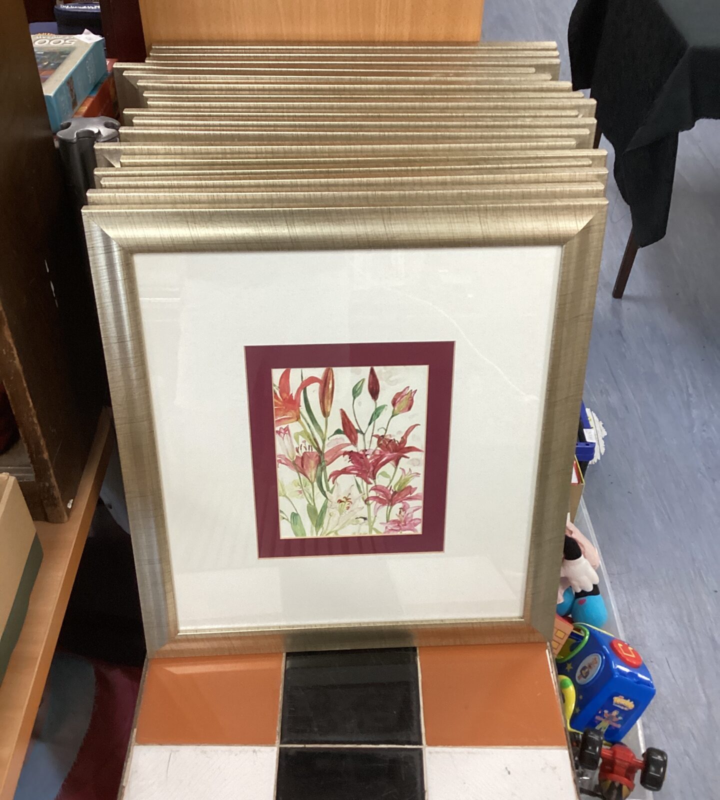 Quantity of Framed Floral Prints