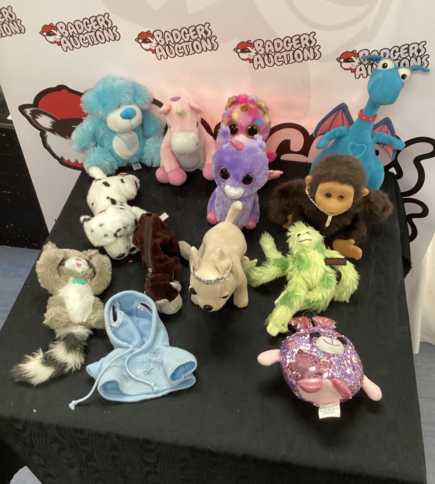 Selection of soft toys inc Disney