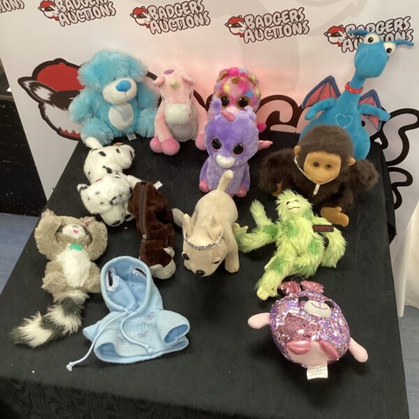 Selection of soft toys inc Disney