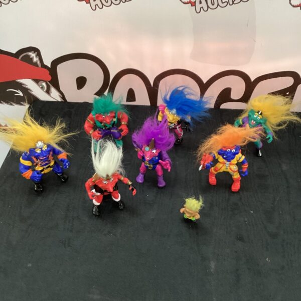 Collection of retro Battle Trolls figures
