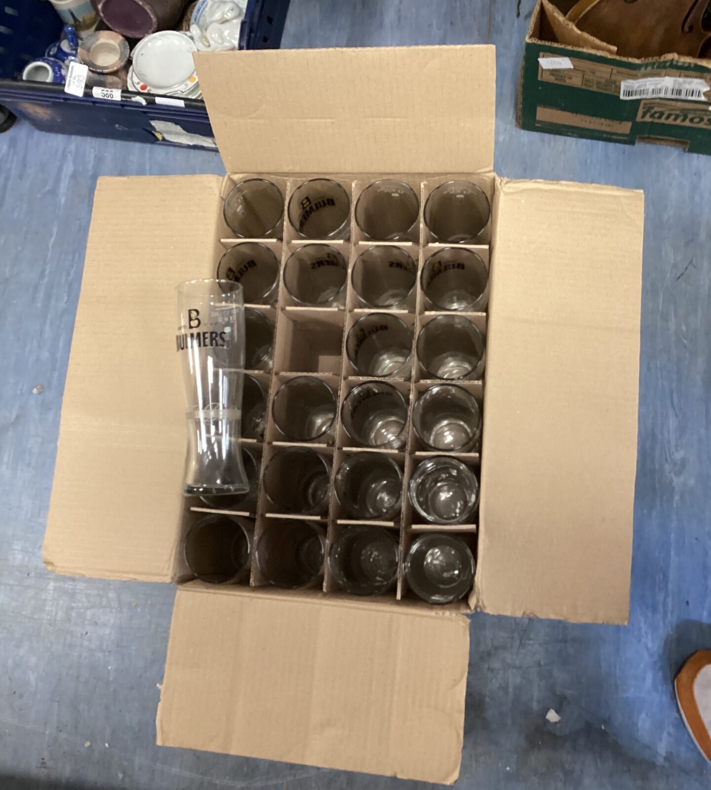 Box of twenty four Bulmers pint glasses