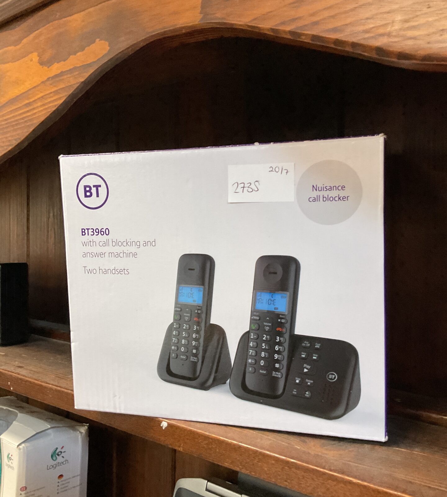 Bt 3960 cordless douple phone set with call blocking & answerphone