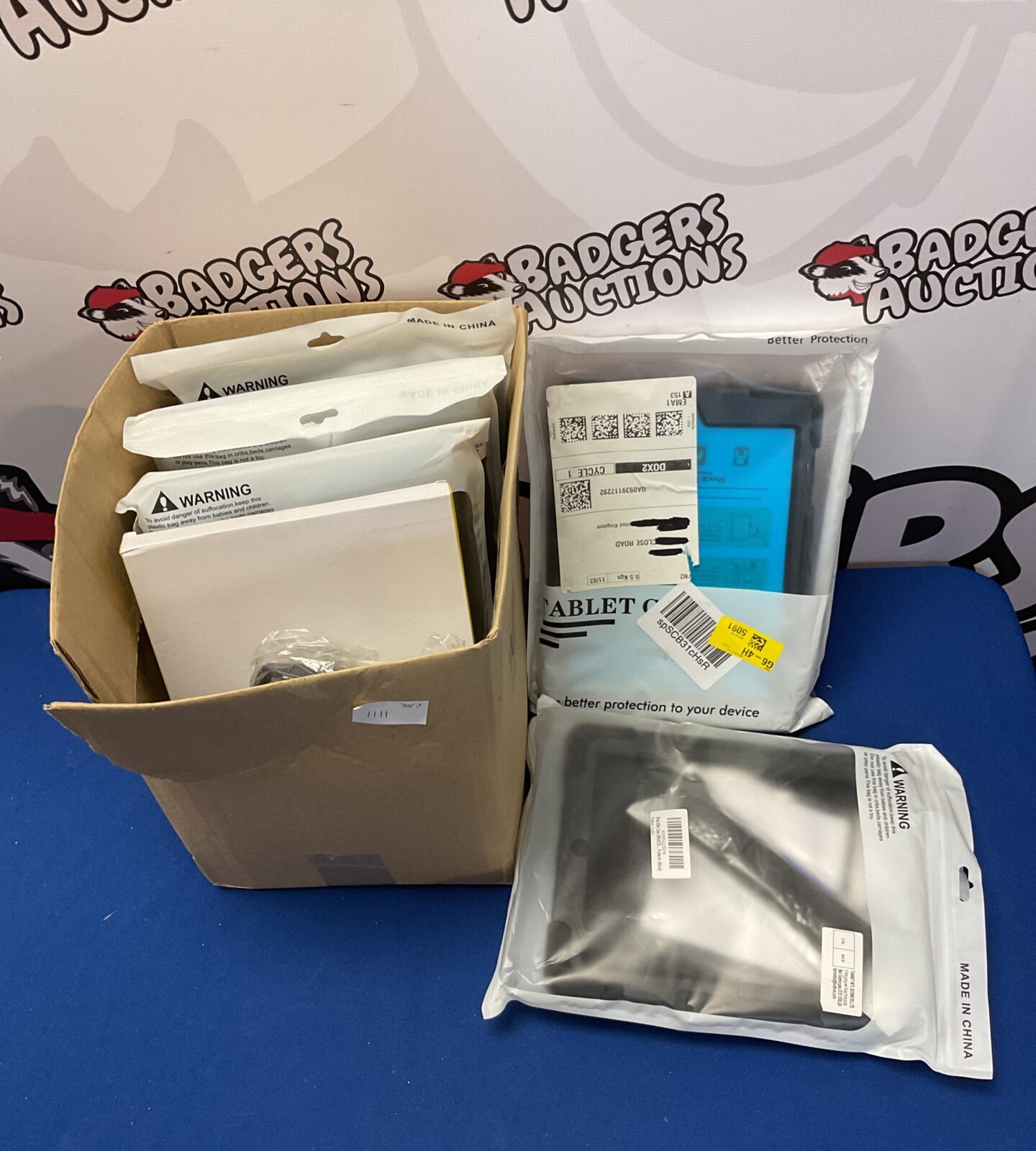 Box of new apple ipad cases