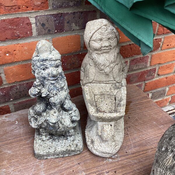 Two Gnome Garden Ornaments