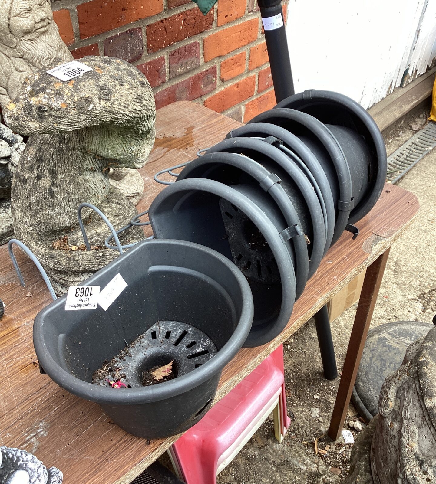 Quantity of Garden Fence Hanging Baskets