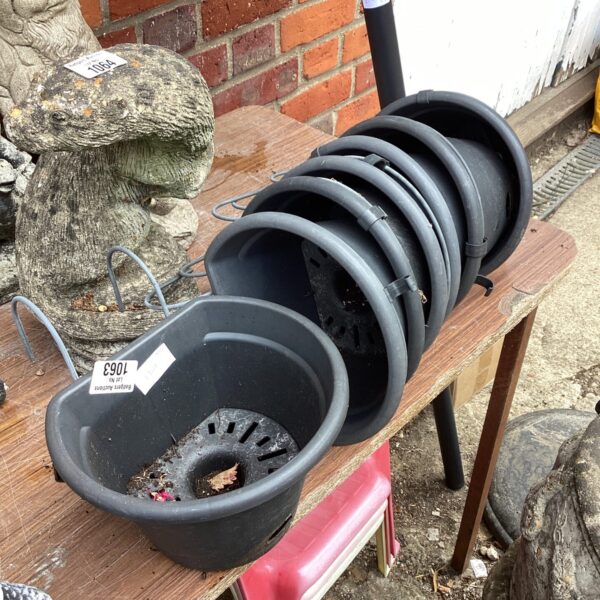 Quantity of Garden Fence Hanging Baskets