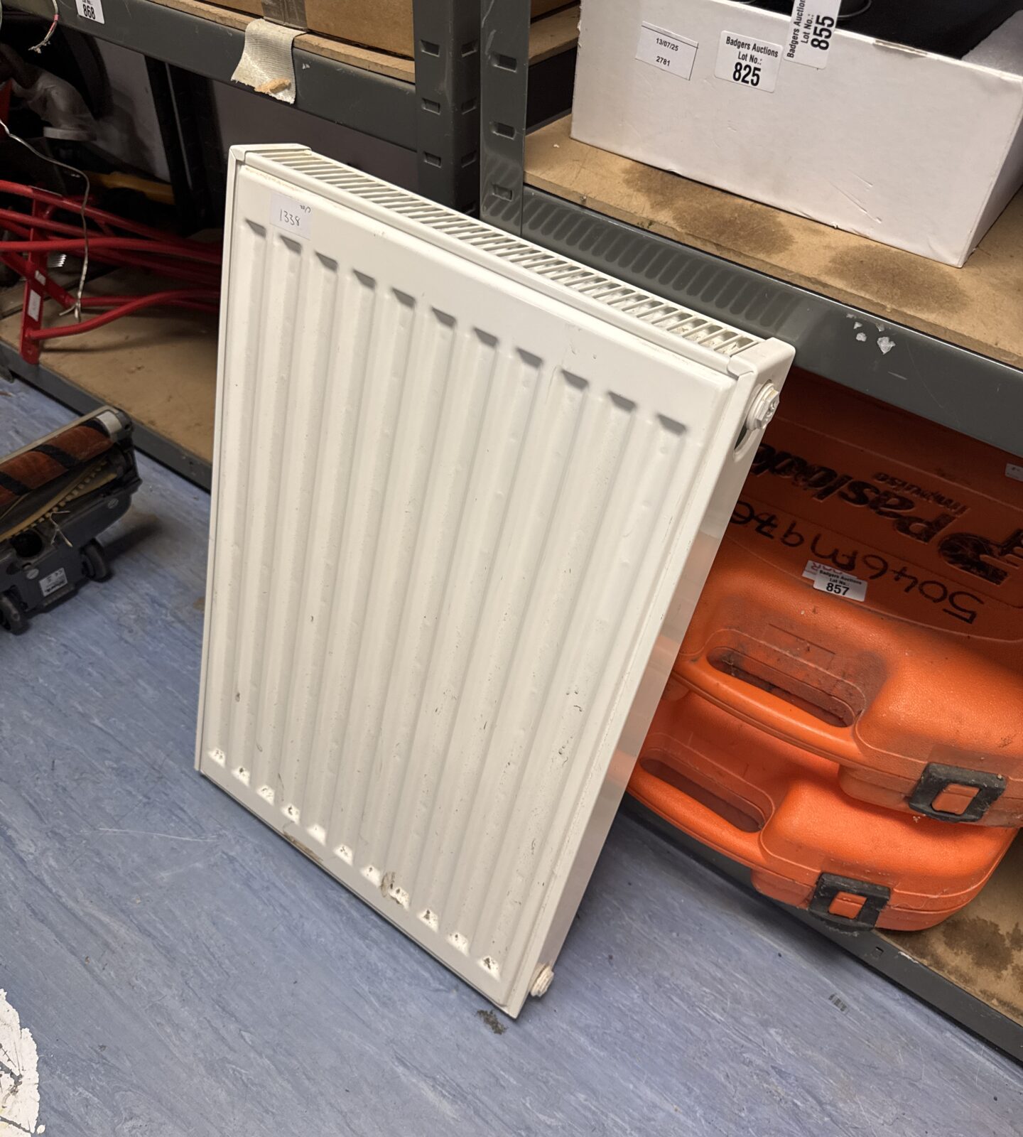 Small twin panel radiator 16” width x 24” height as new unused