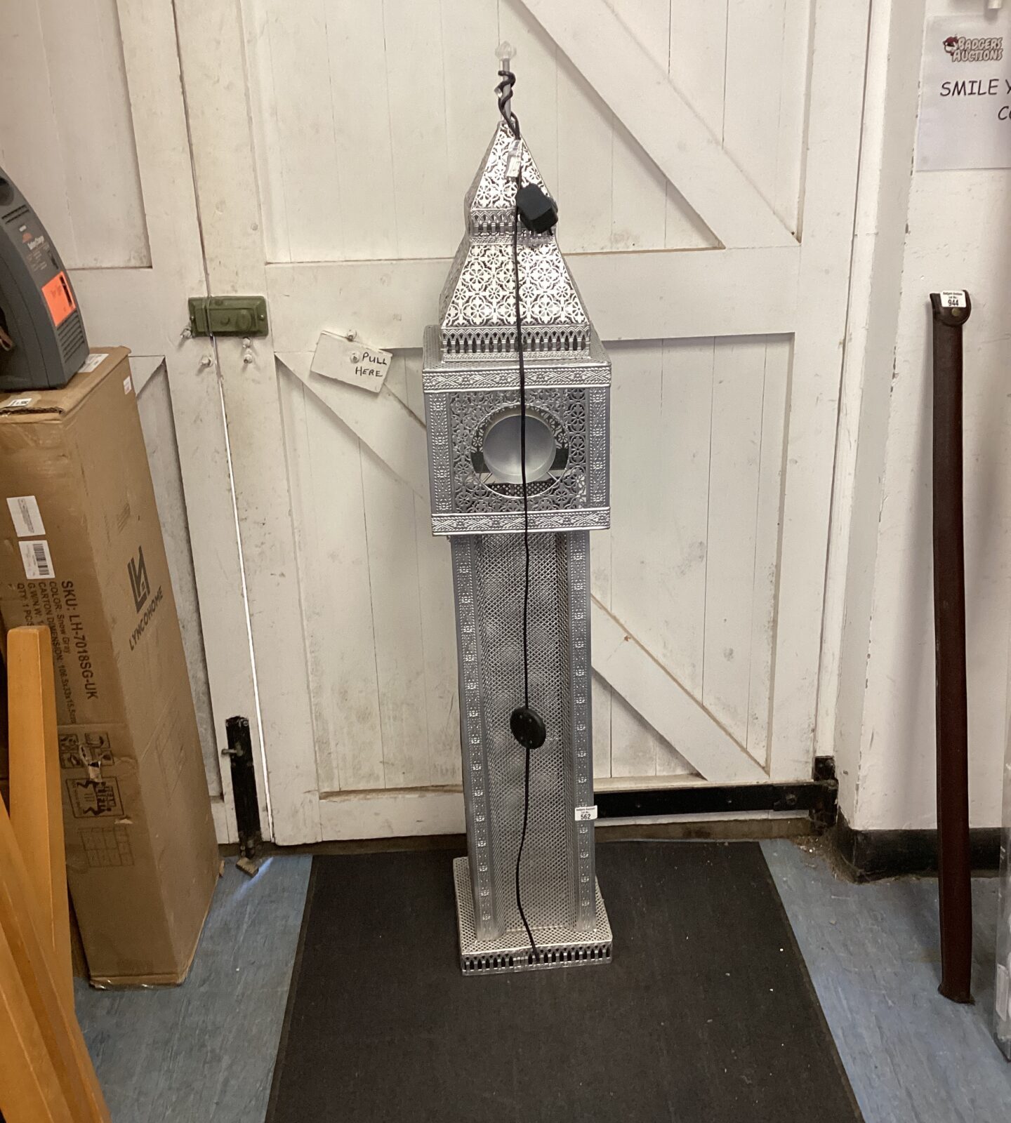 Floor standing lamp in the style of big ben