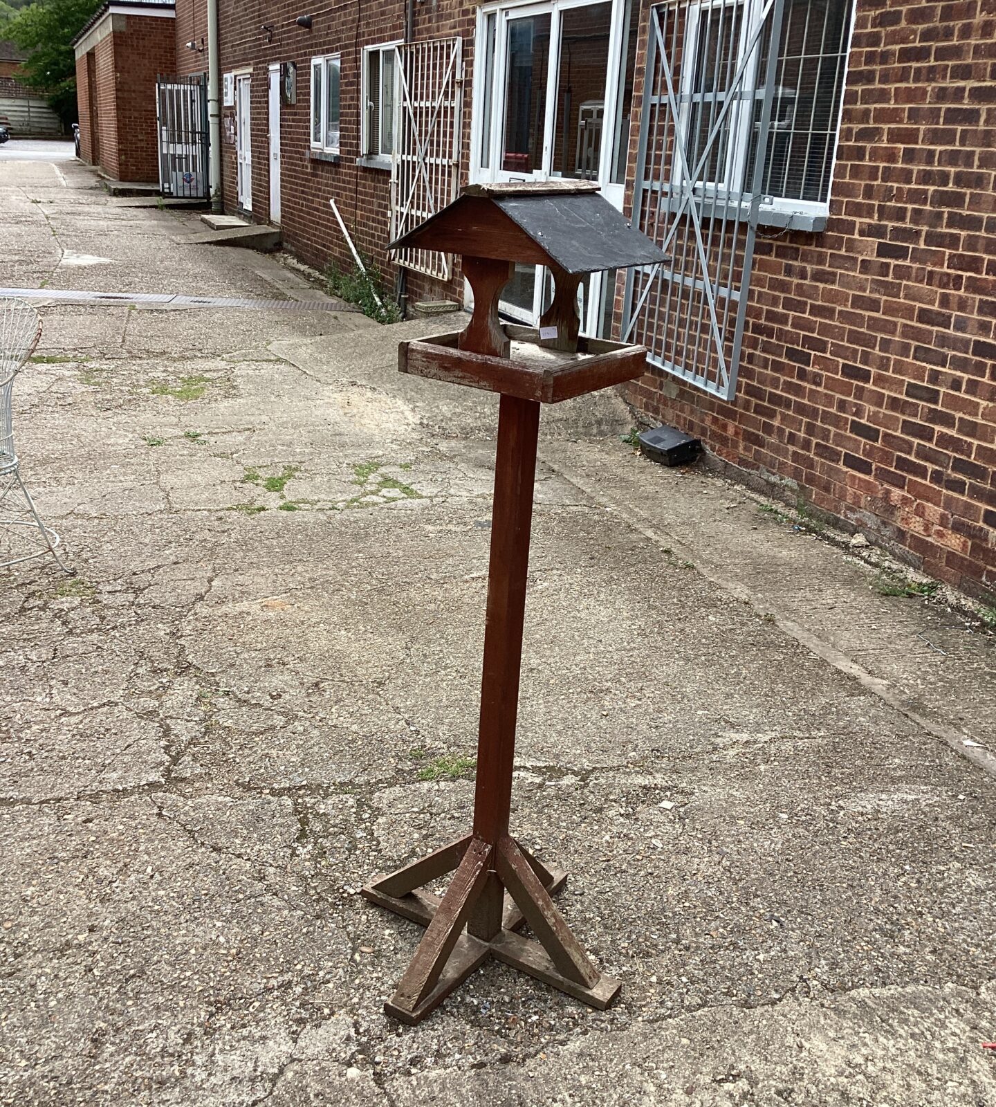 Free standing Wooden Bird Table