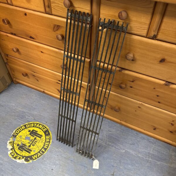 Two front grilles from unknown American car 33” length approx