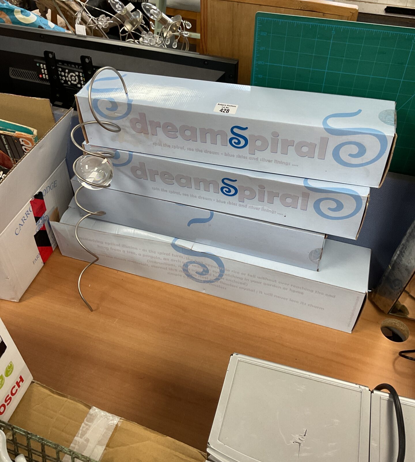 Four boxes of new dream spirals