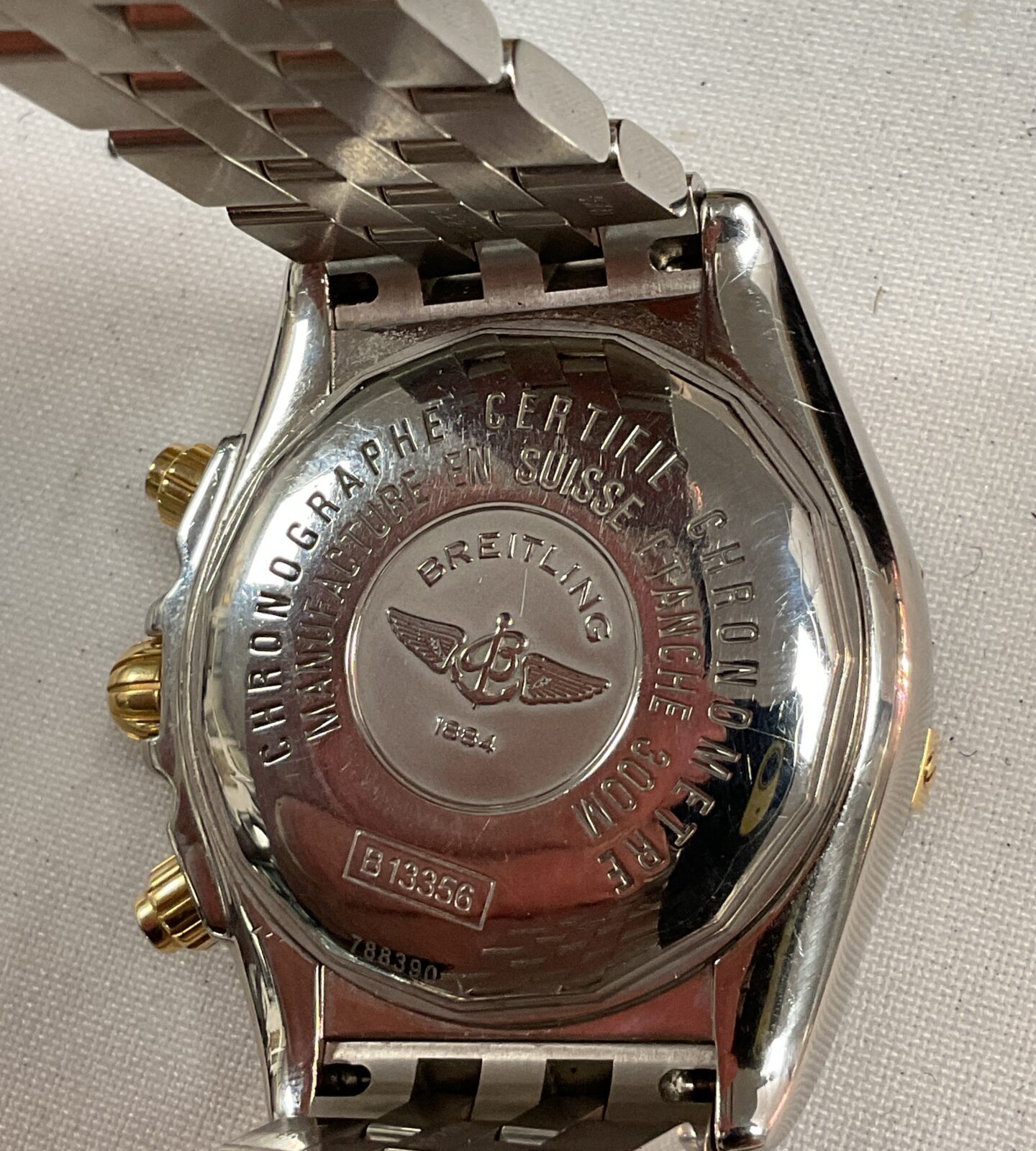 Genuine Breitling Chronomat Evolution Automatic 18k stainless steel wristwatch with box and papers - Image 2