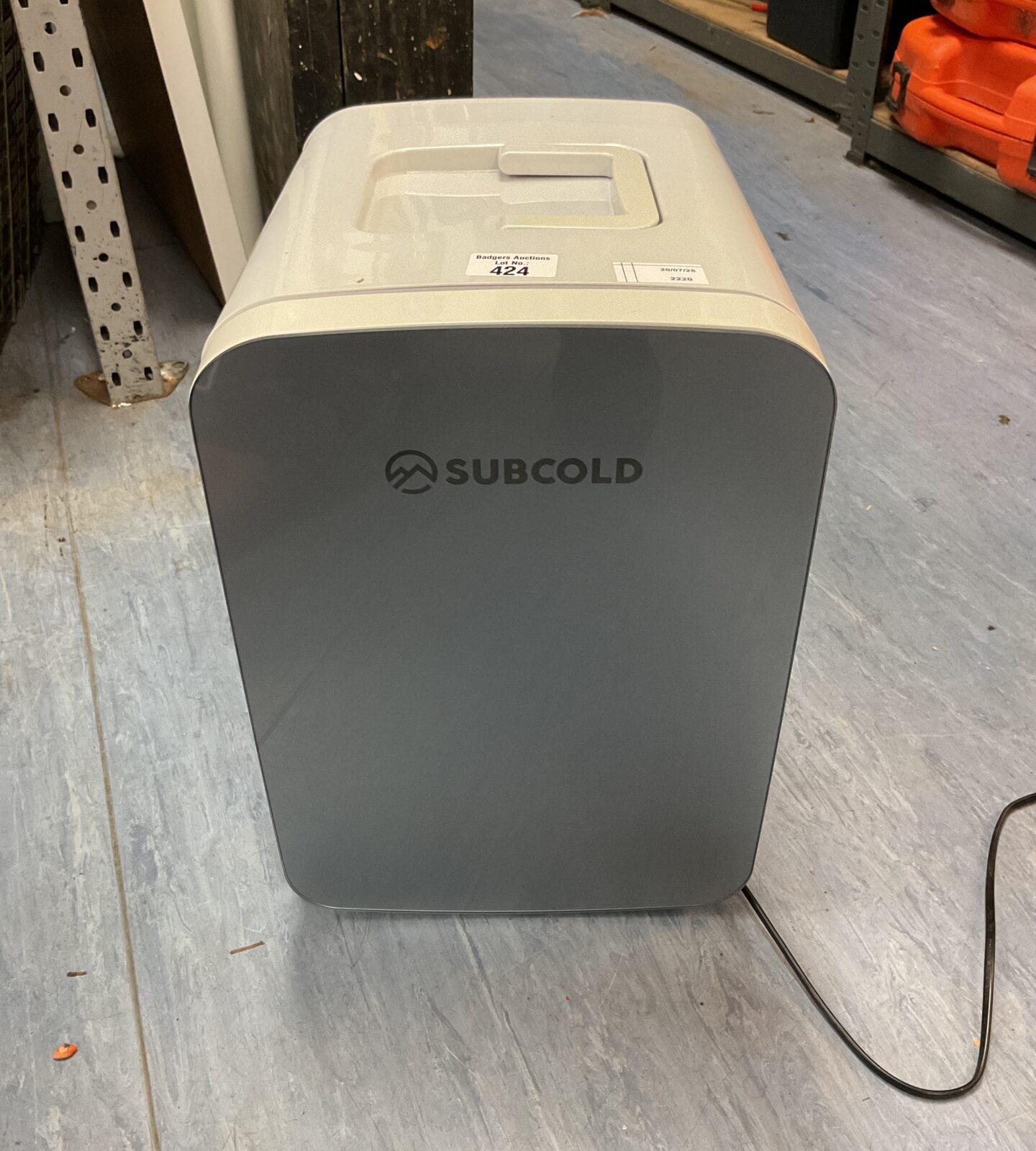 Subcold mini fridge . Tested powers on, fan runs untested further