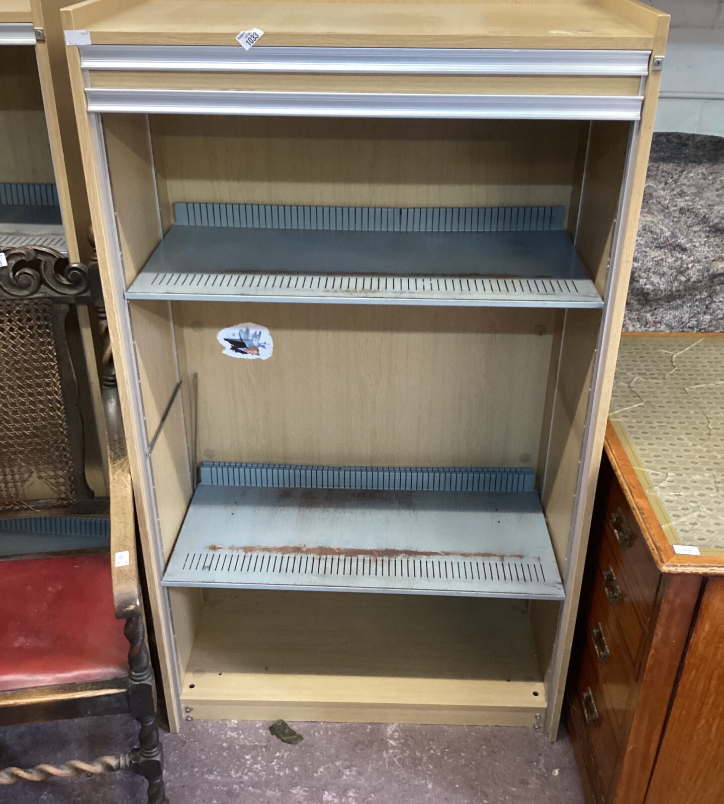 Tall Cabinet filing unit with sliding door
