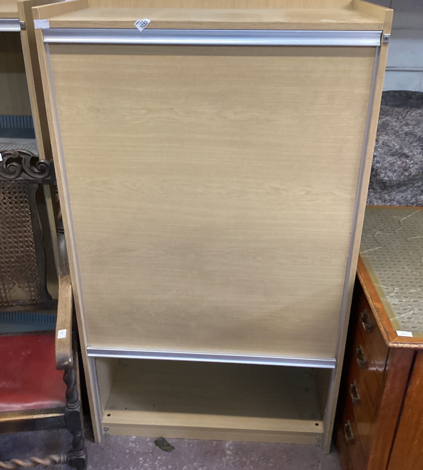 Tall Cabinet filing unit with sliding door - Image 2