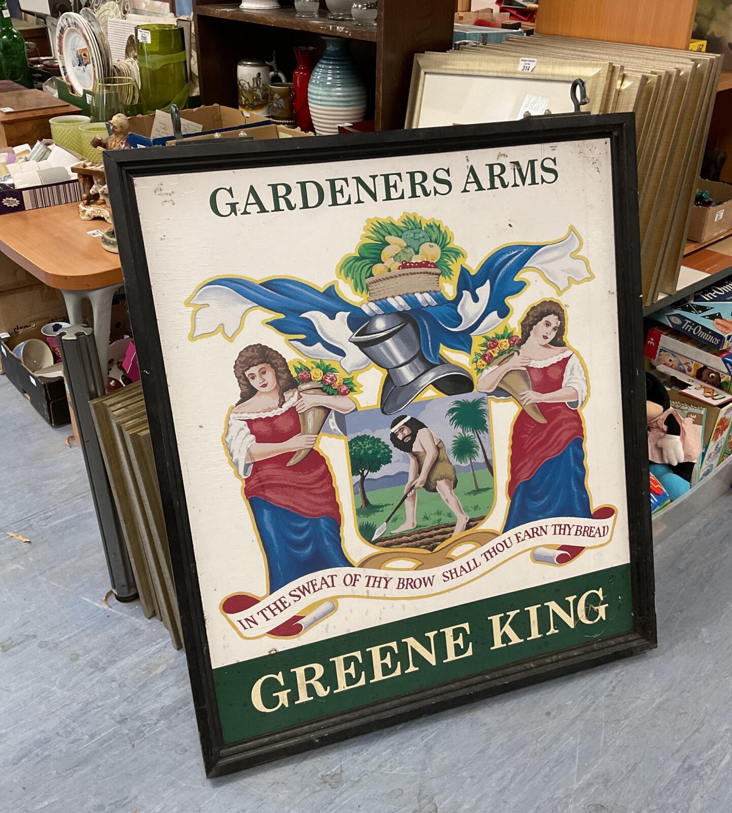 The gardeners arms greene king hanging pub dign