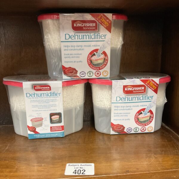 Three new kingfisher homeware dehumidifiers