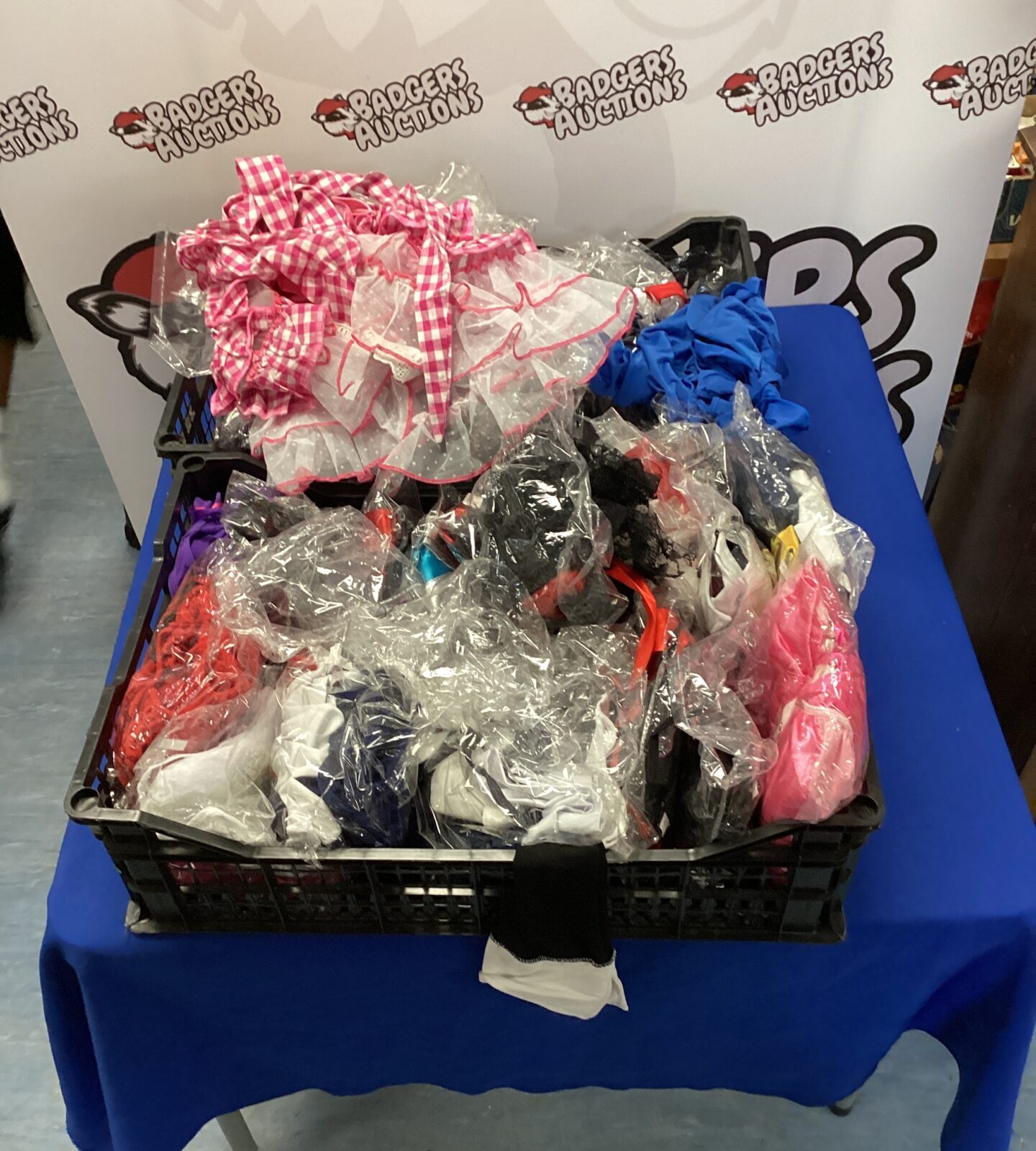 Two crates of lingerie all mixed sizes