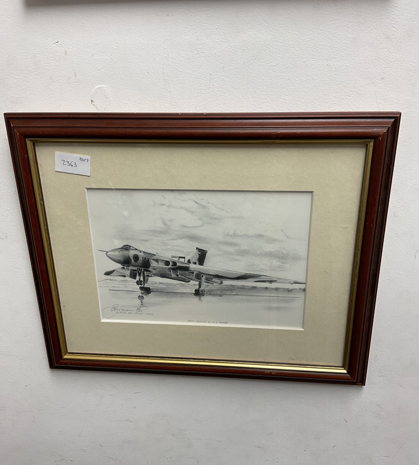 Aviation art studio Artist signed print of an avro vulcan b mk2 xh558 bomber