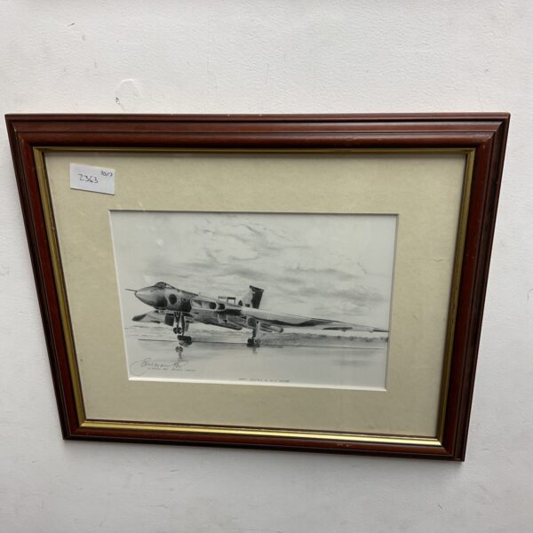 Aviation art studio Artist signed print of an avro vulcan b mk2 xh558 bomber