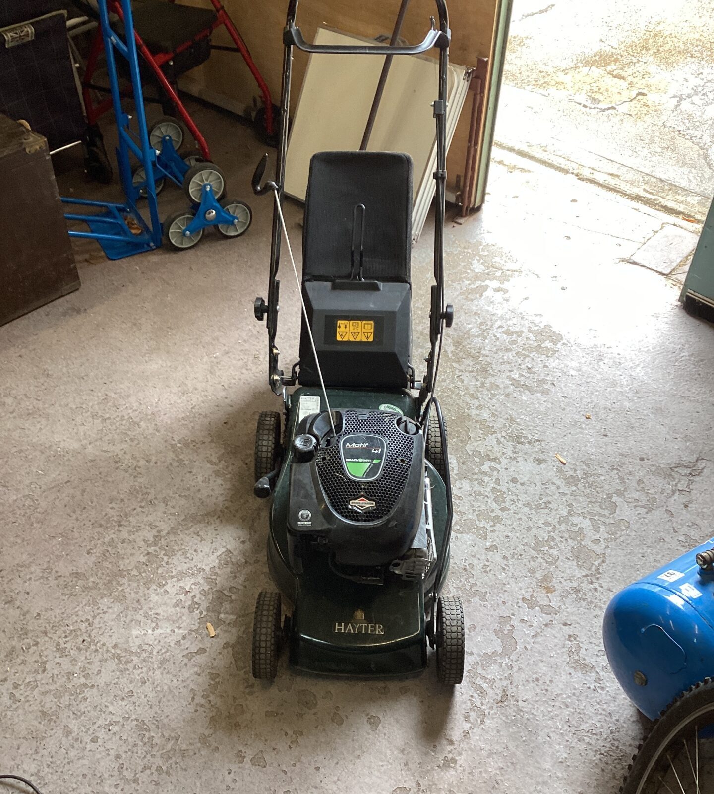 Hayter Motif petrol lawn mower tested and working