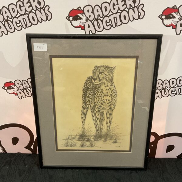 Marsden huggins framed print of a leopard