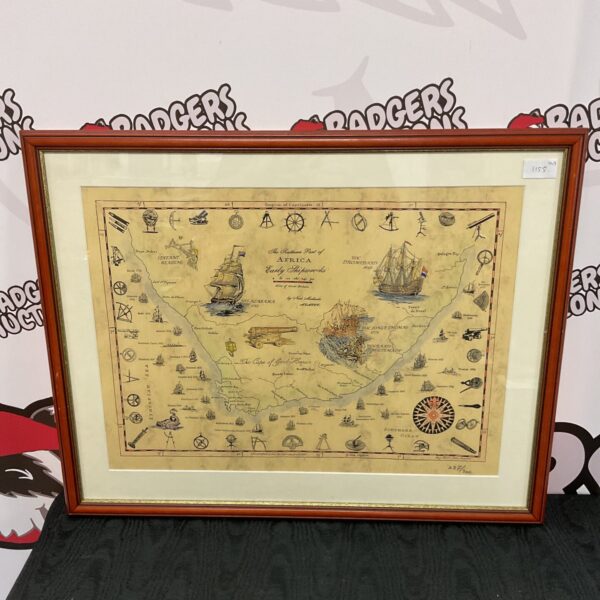 Limited edition print of southern africa early ship wrecks