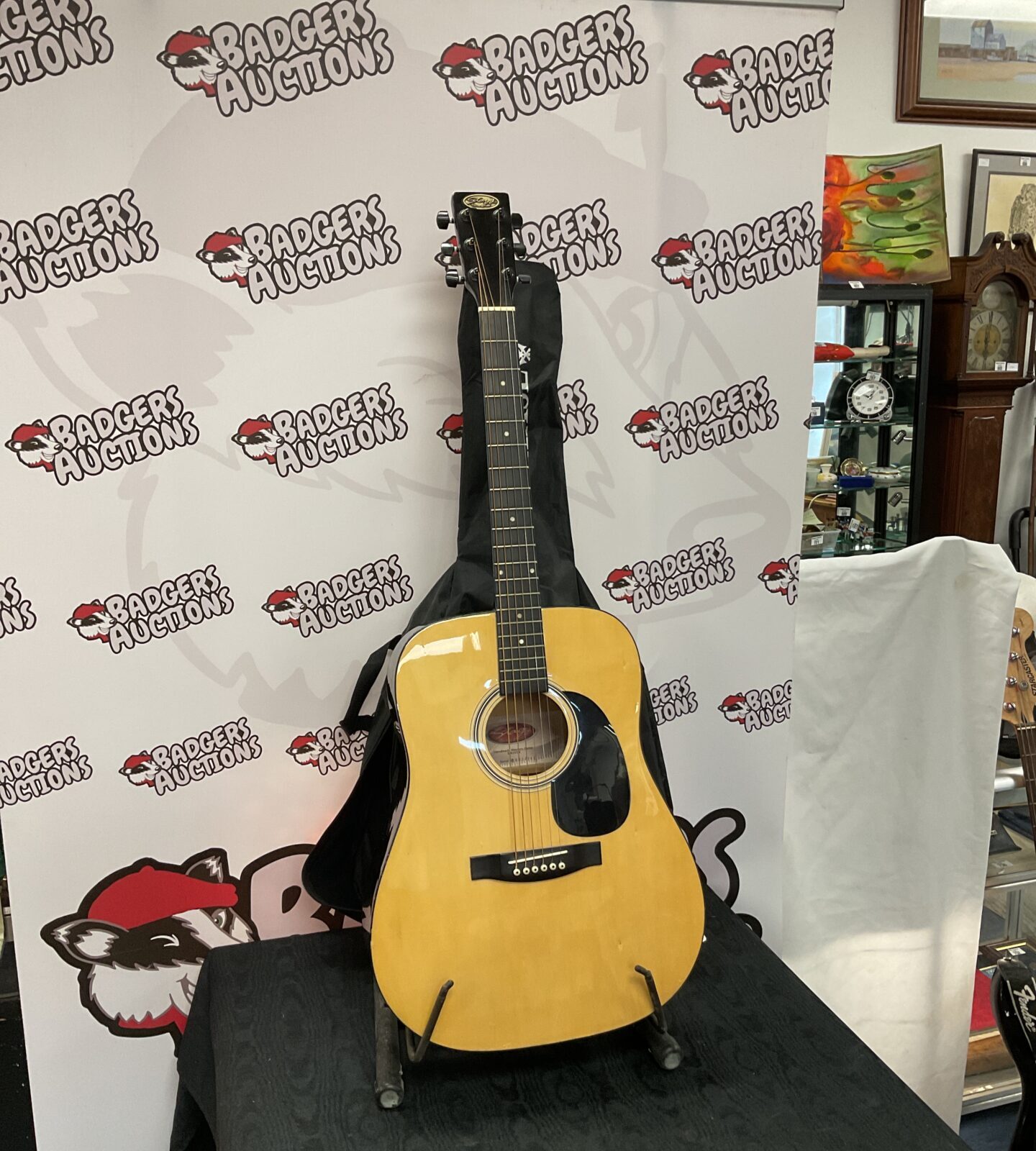 Stagg sw203w handmade western acoustic guitar