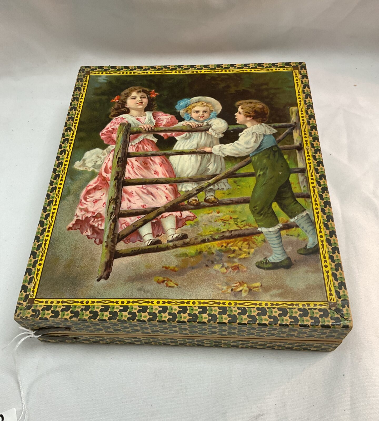 Antique Edwardian Wood brick puzzle circa 1911 makes six puzzles