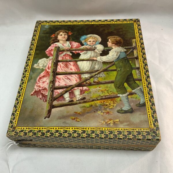 Antique Edwardian Wood brick puzzle circa 1911 makes six puzzles