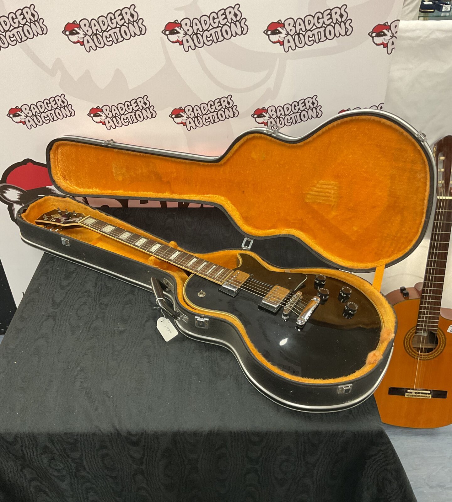Vintage kay electric guitar in hard case