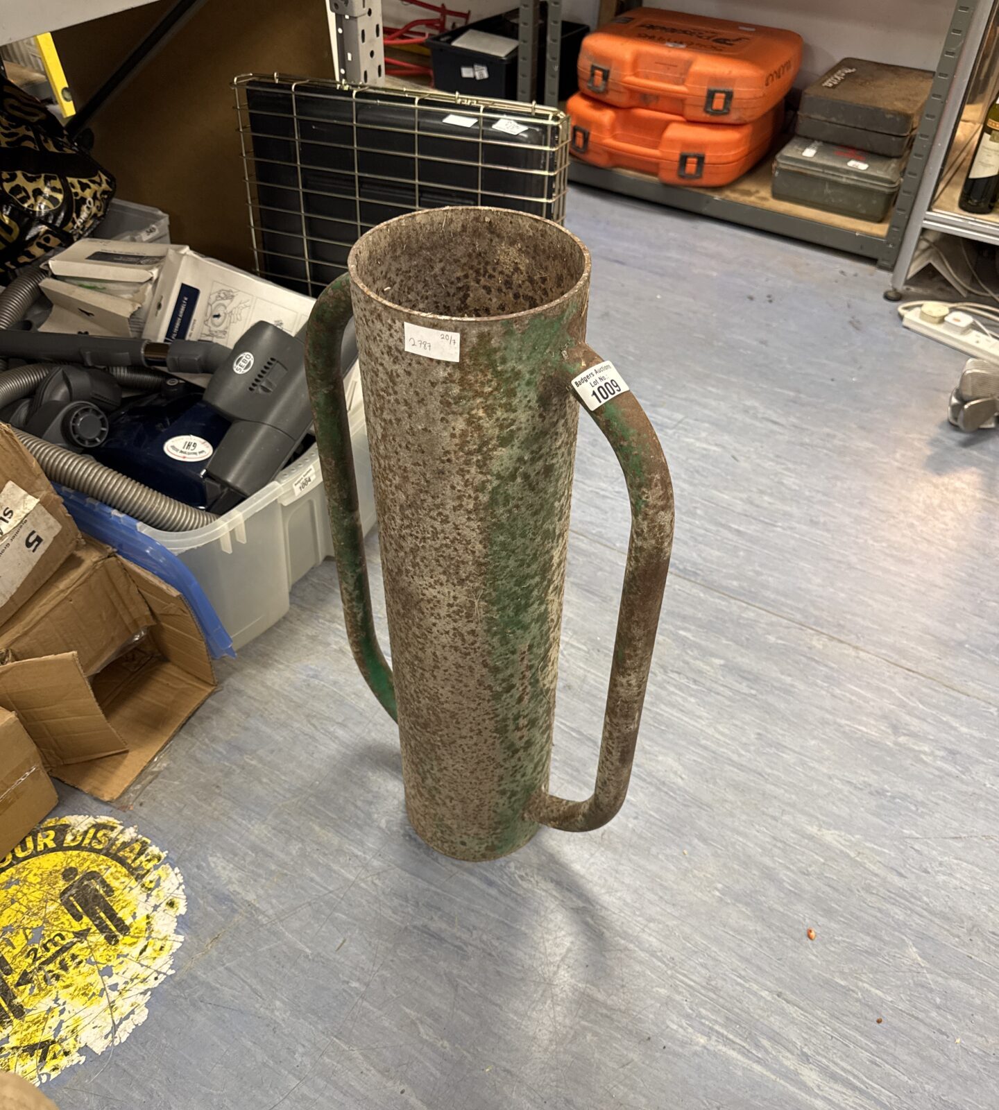 Large fence post driving tool