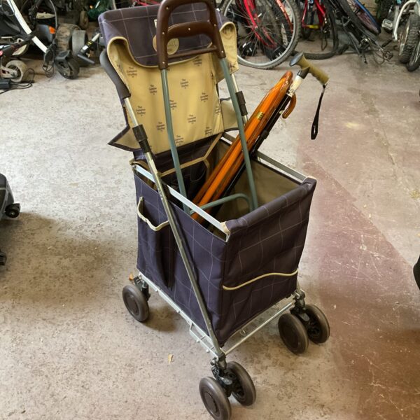 Sholley mobility shopping trolley with sticks