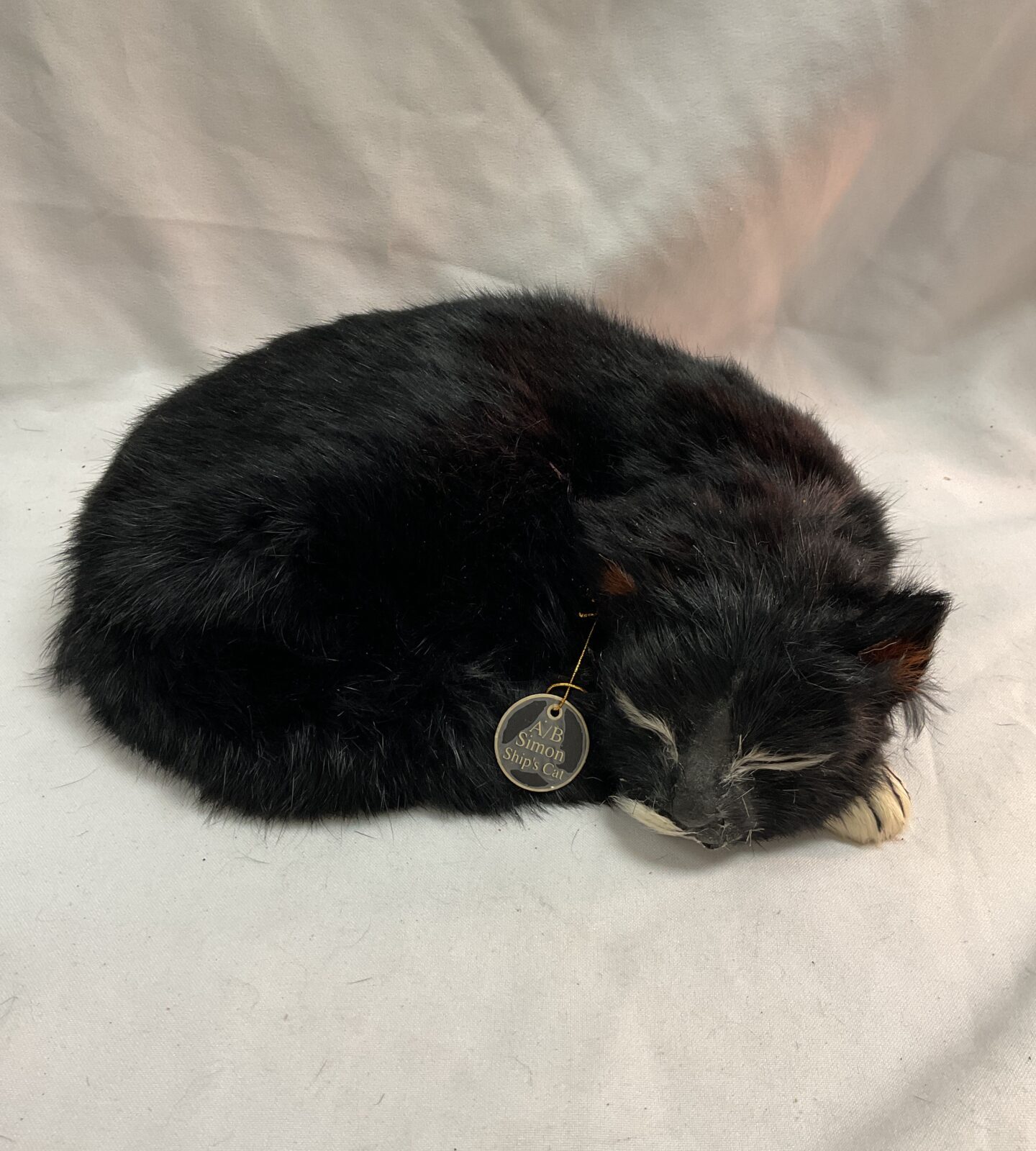 Replica of Able seaman Simon ships cat on H.M.S Ameythst winner of P.D.S.A. Dicken medal for bravery