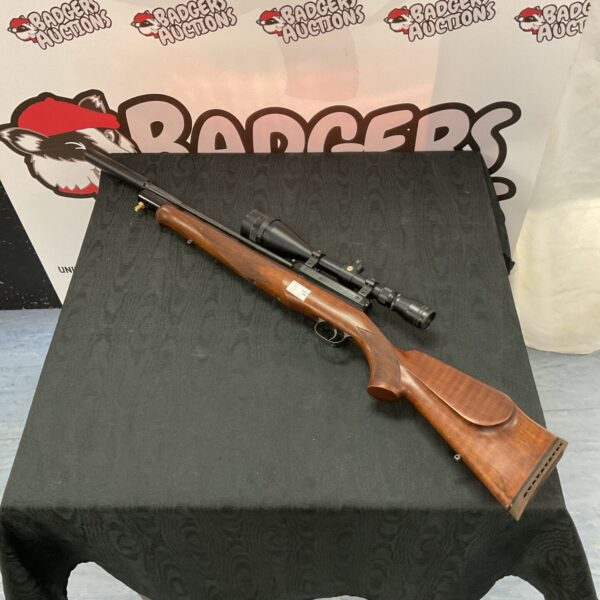 Rws Excalibur air rifle with scope, pre-charged pneumatic PCP rifle.
