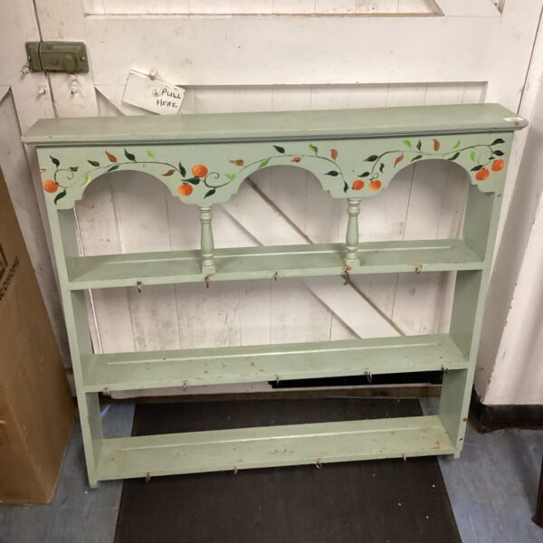 pine kitchen wall hanging plate rack