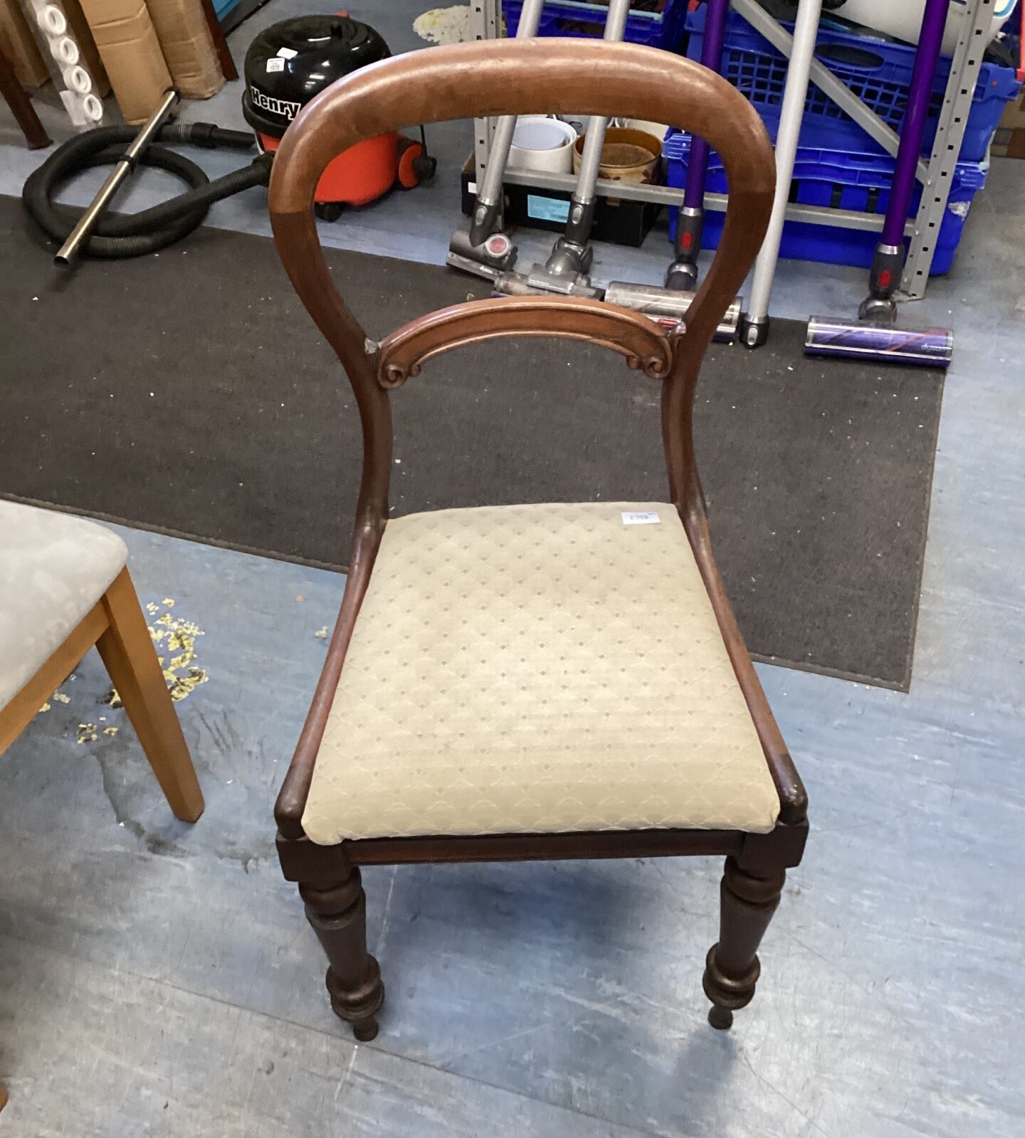 victorian balloon back chair