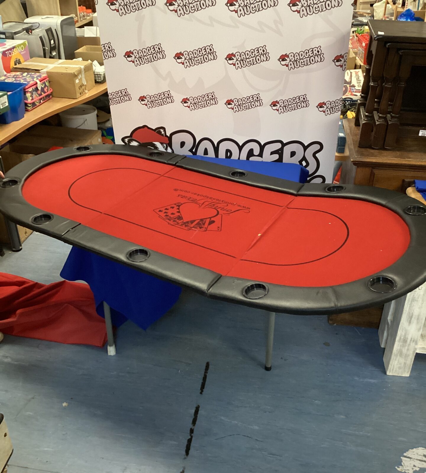 Table top poker table