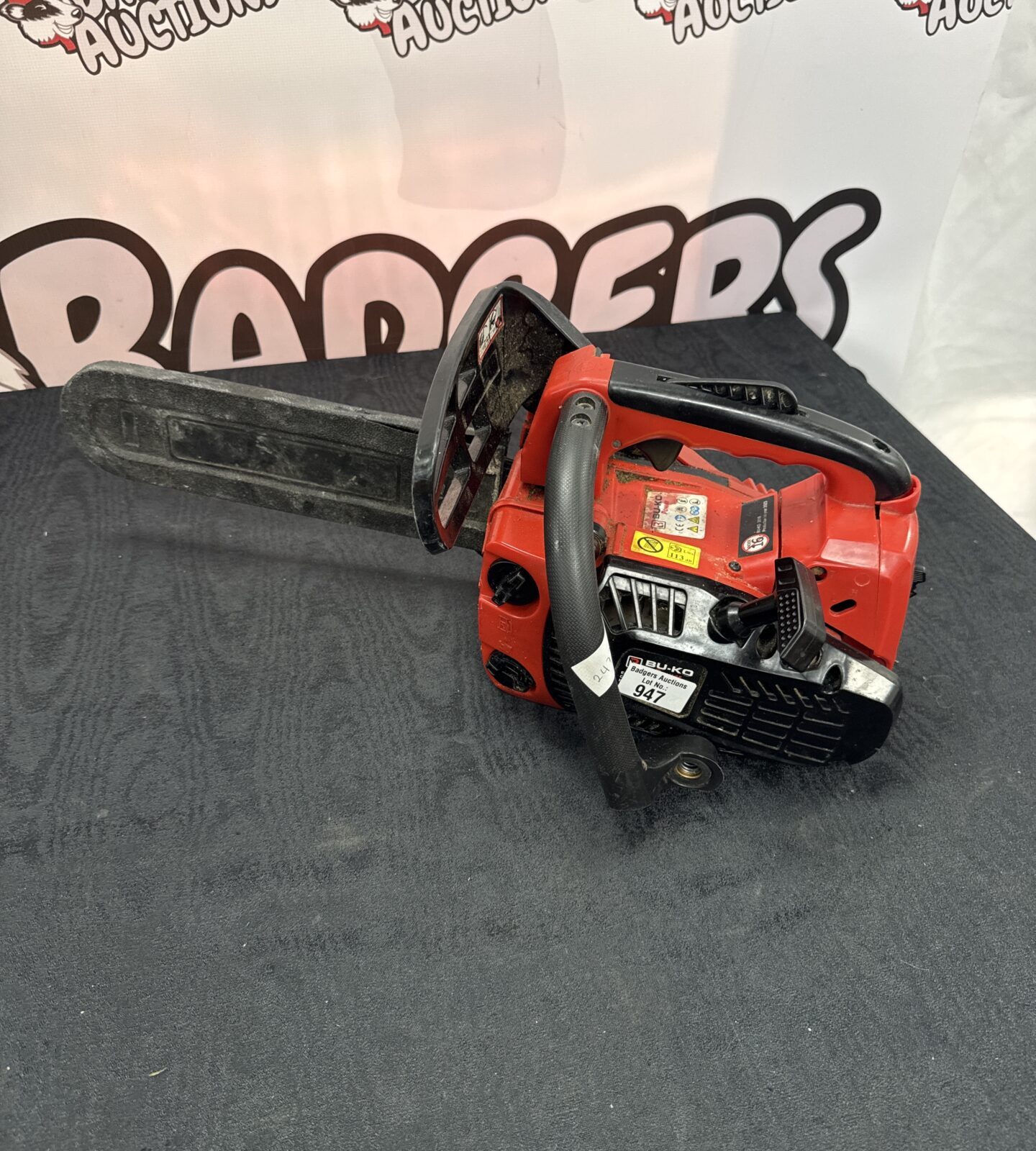 Bu-ko 12” mini petrol chainsaw - has compression, untested further