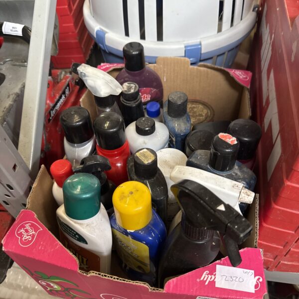 Box of garage clearance chemicals inc T-Cut & others