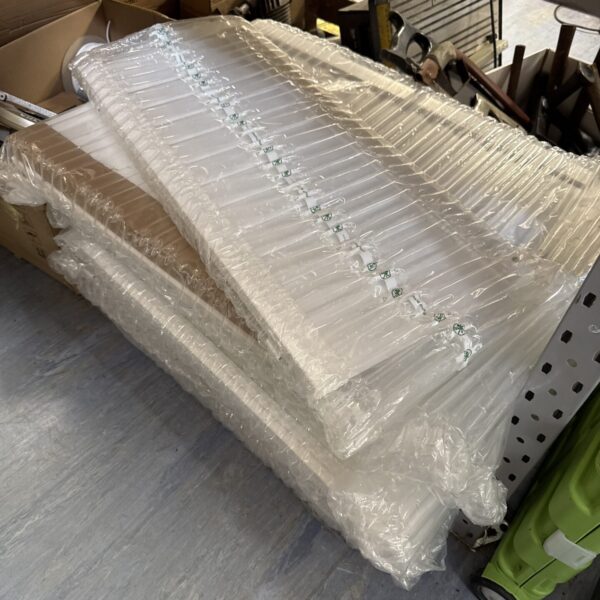 Bundle of French window louvre covers assorted sizes