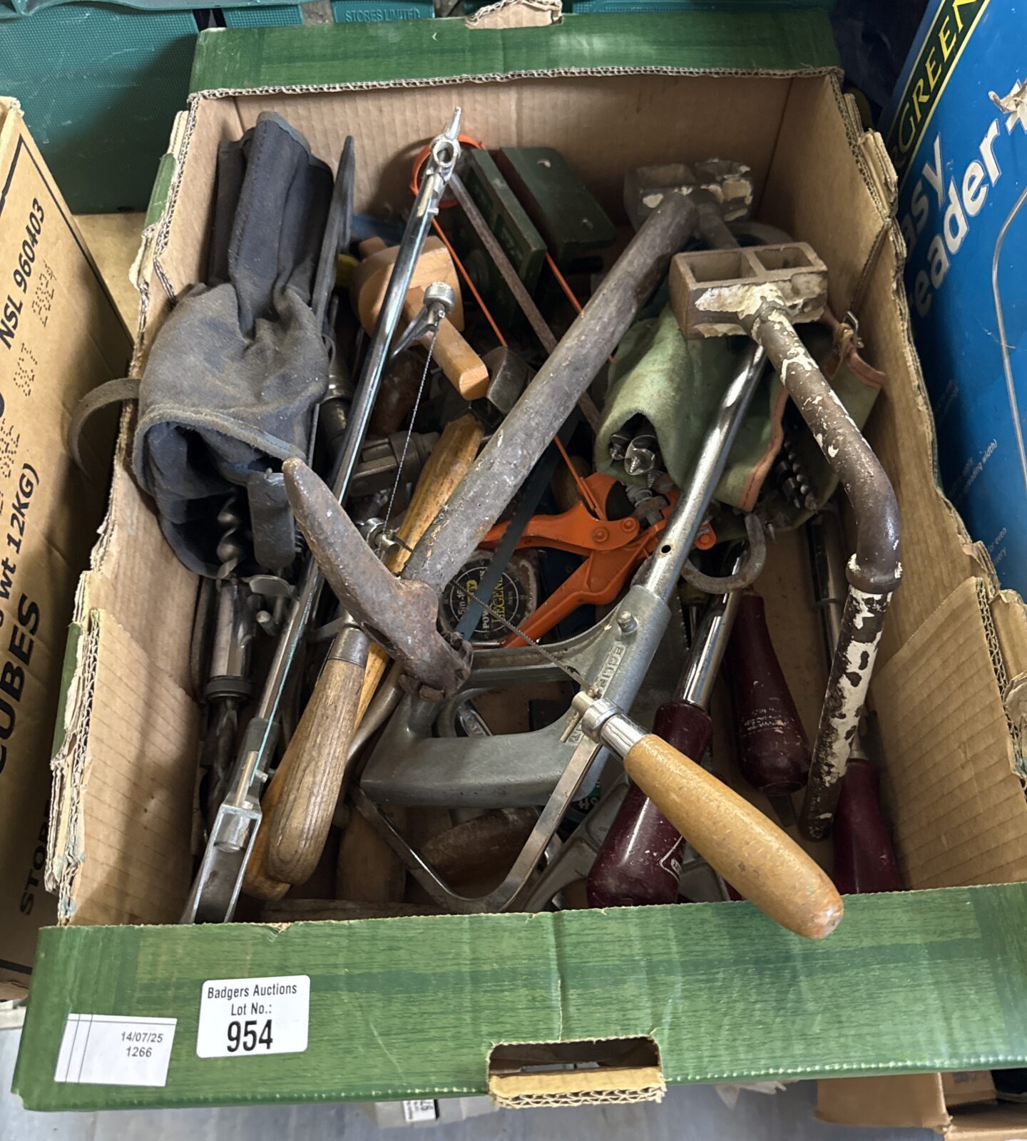 Tray of assorted tools
