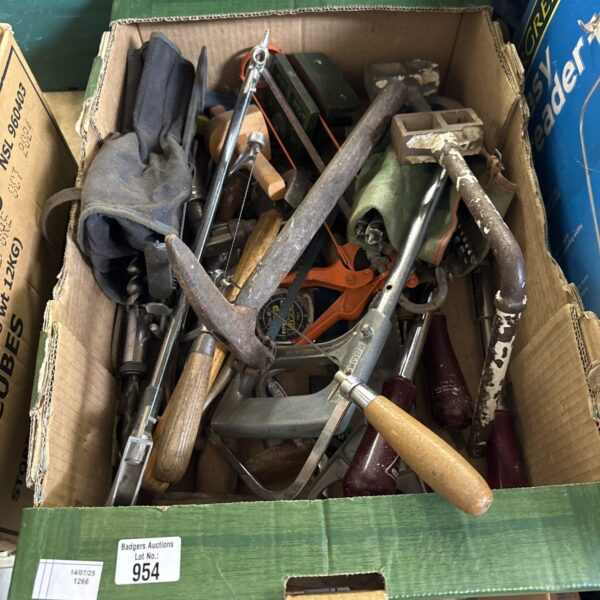 Tray of assorted tools