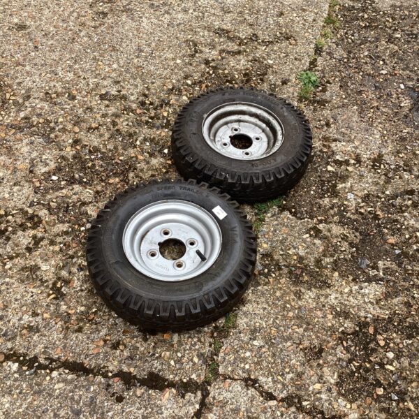Two Trailer Wheels and Tyres
